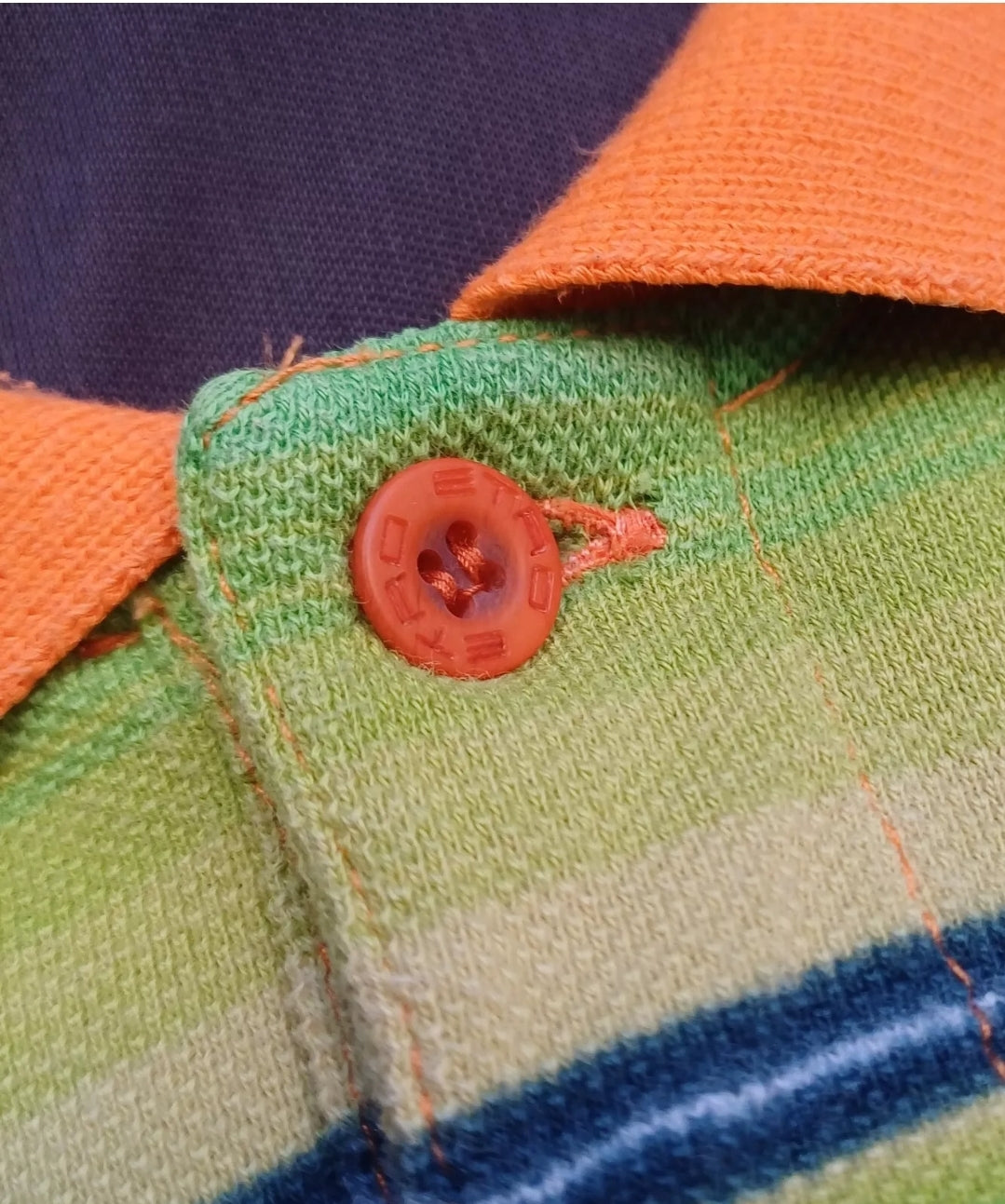 Etro Milano Cotton Polo Button Shirt Mens L