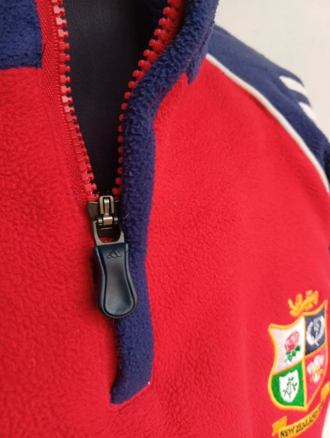 British & Irish Lions 2005 Adidas Training Zip Fleece Pullover Sweatshirt Mens S