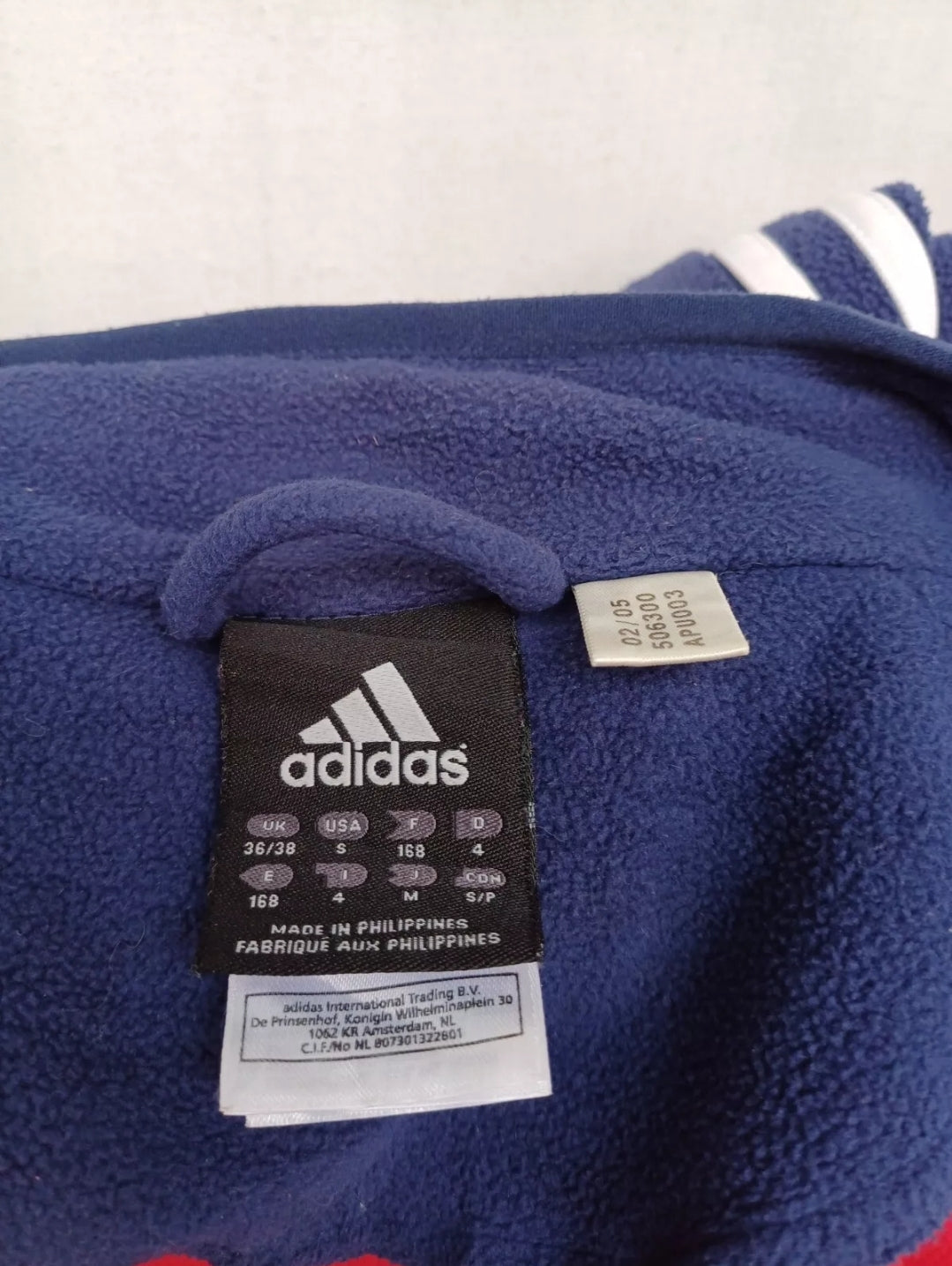 British & Irish Lions 2005 Adidas Training Zip Fleece Pullover Sweatshirt Mens S