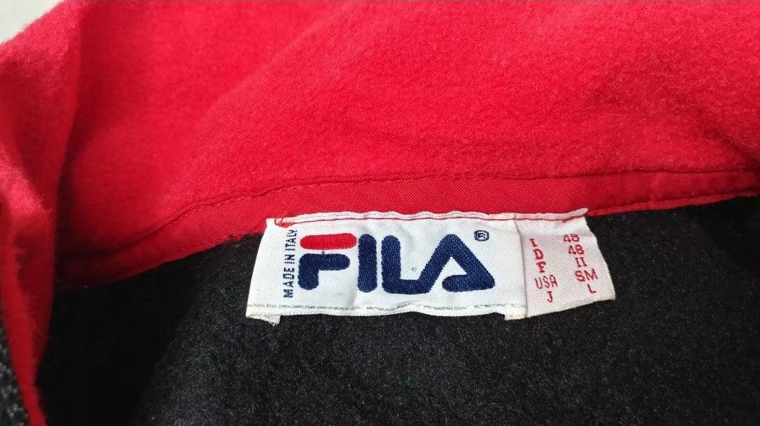 Vintage 90s FILA Ski Team Fleece Sweater Size M