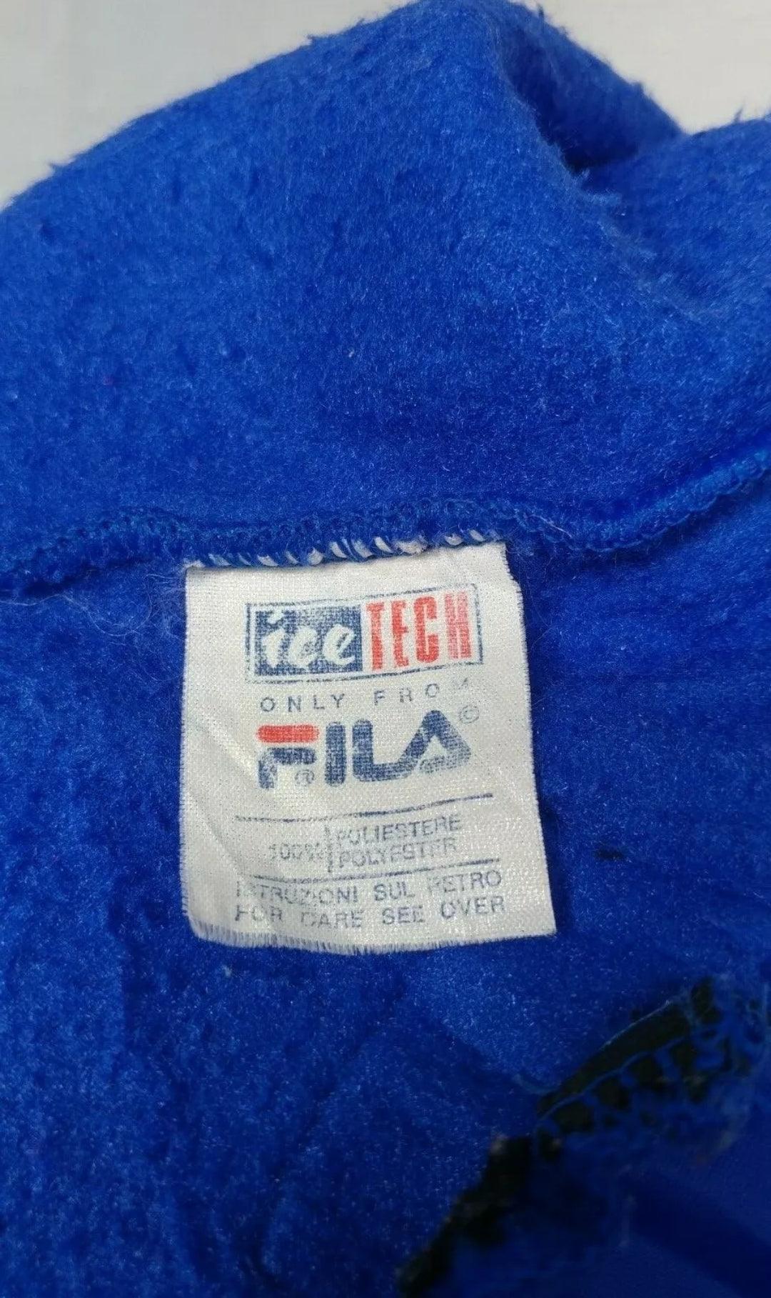 Vintage 90s FILA Ski Team Fleece Sweater Size M