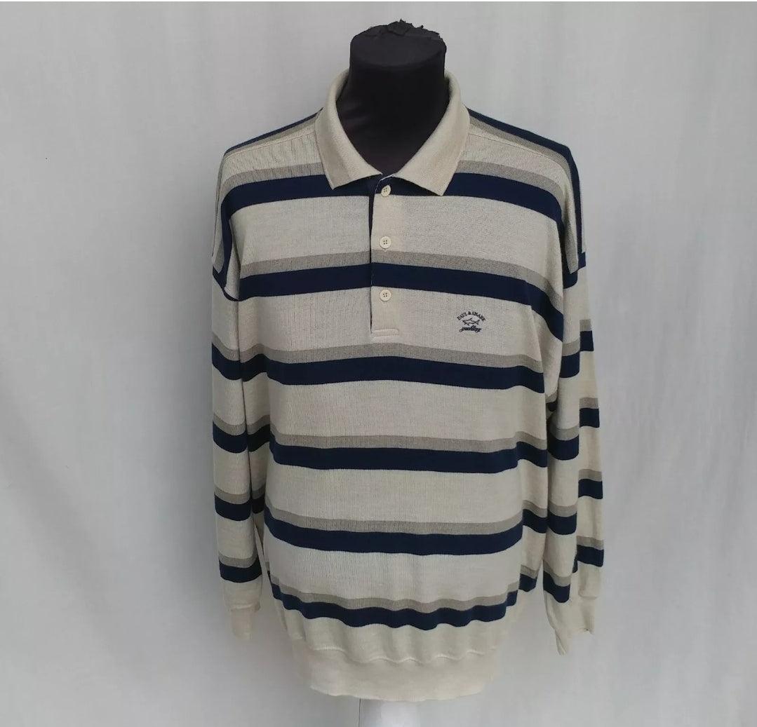 Paul & Shark Yachting Pure Wool Pullover Sweater Mens 2XL