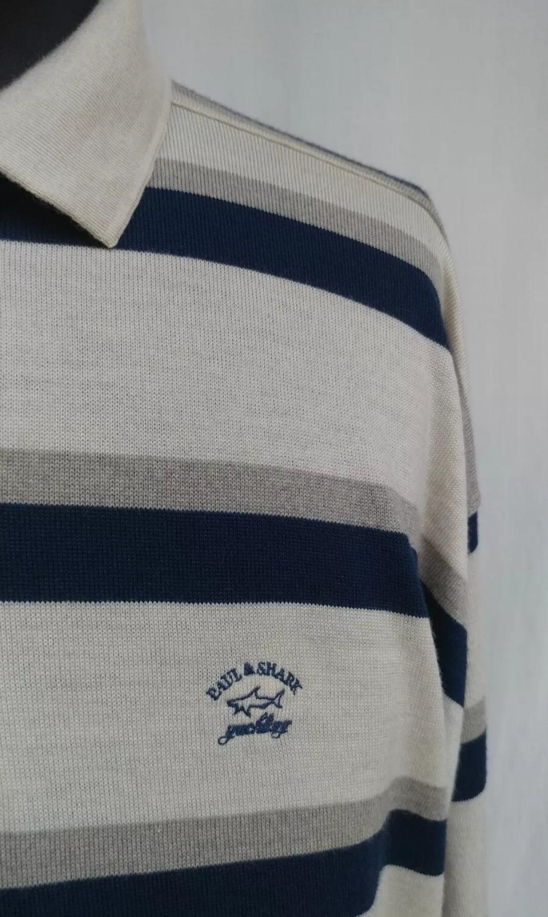 Paul & Shark Yachting Pure Wool Pullover Sweater Mens 2XL
