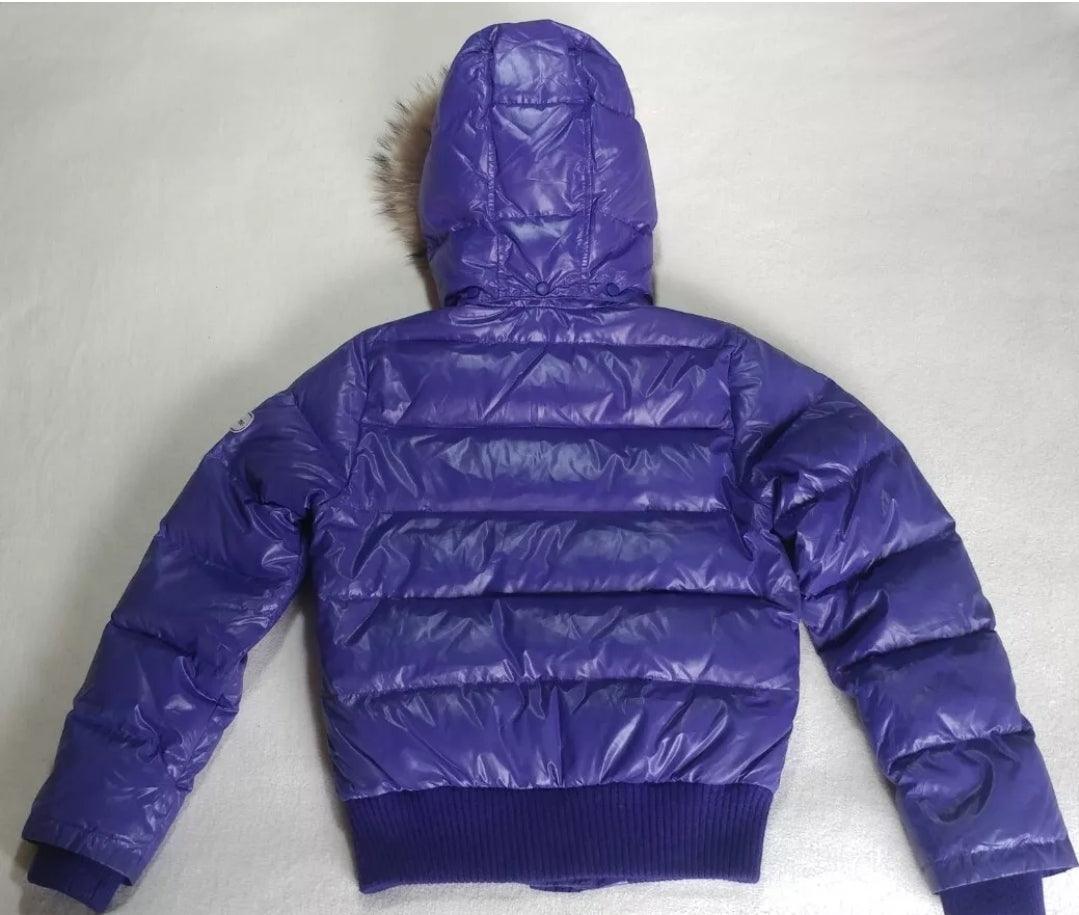 Victoria Couture X Hello Kitty Womens Real Fur Down Puffer Jacket XS