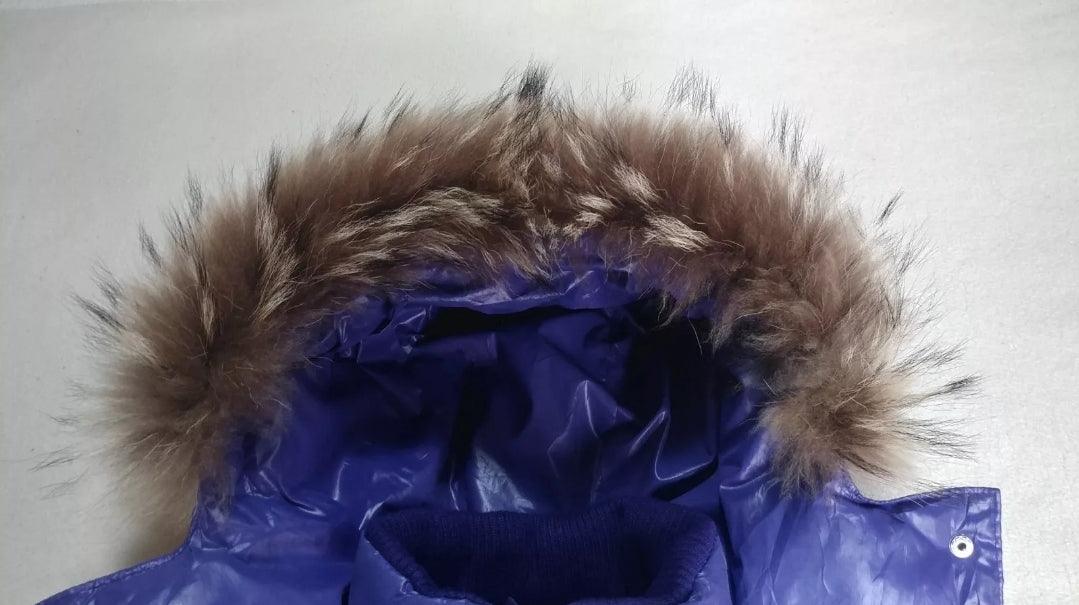 Victoria Couture X Hello Kitty Womens Real Fur Down Puffer Jacket XS