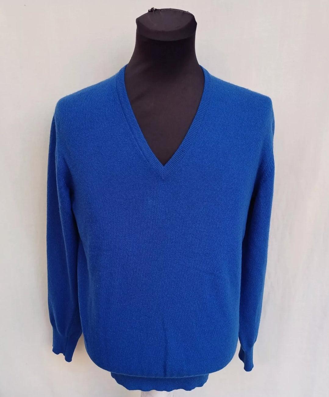 Boggi Milano Virgin Wool V-Neck Sweater Mens S