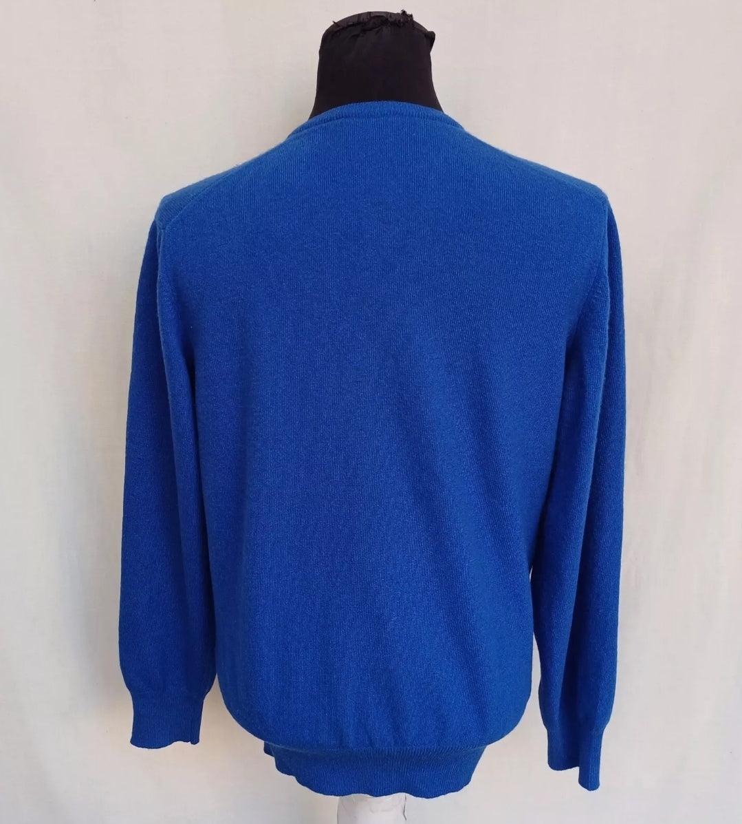 Boggi Milano Virgin Wool V-Neck Sweater Mens S