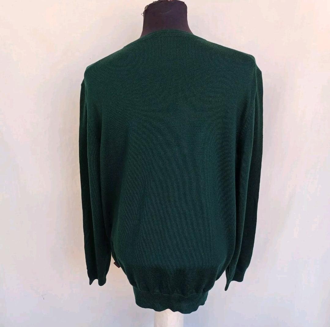 Hugo Boss Regular Fit Merino Wool Button Cardigan Sweater Size Men XL