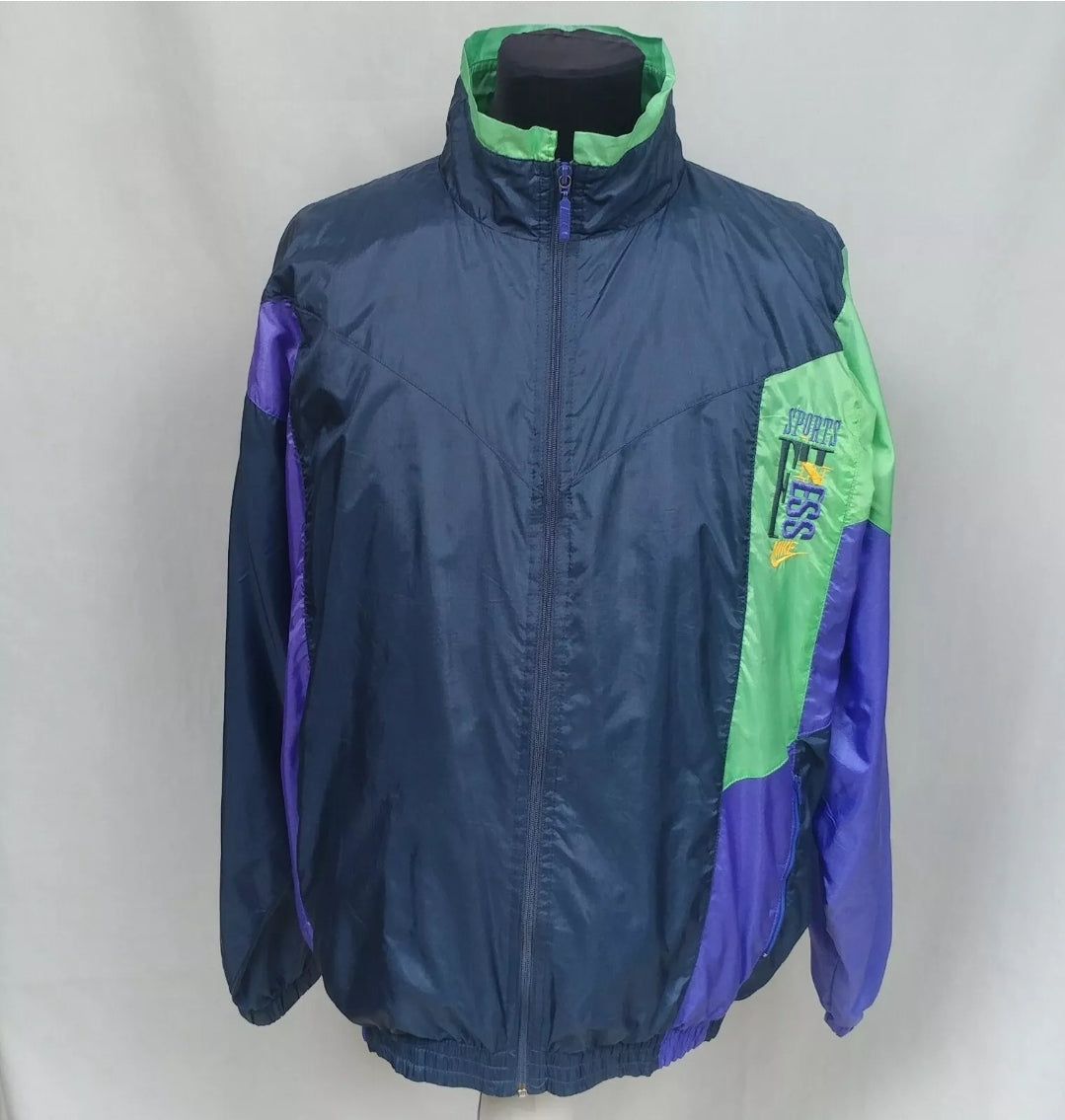 Vintage Nike Nylon Track Top Jacket Mens XL