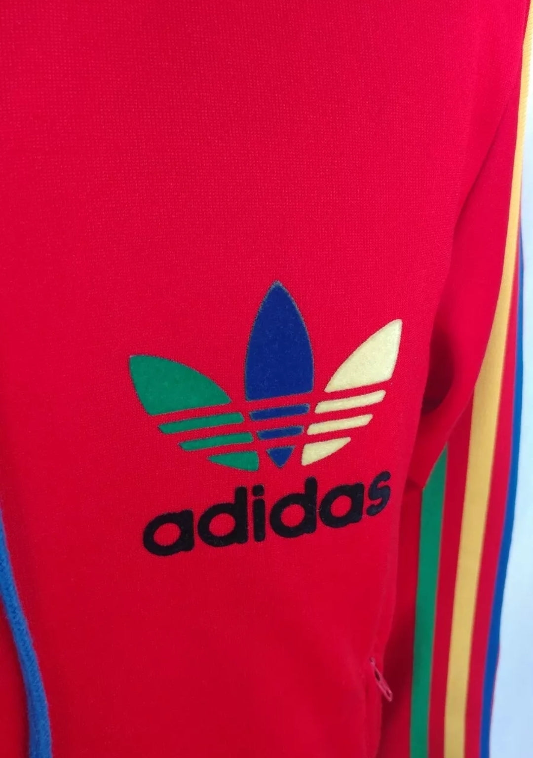 Adidas Grun Rasta Trefoil Track Top Jacket Mens S