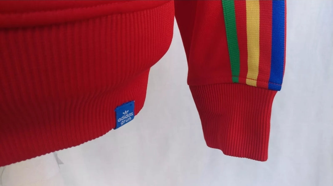 Adidas Grun Rasta Trefoil Track Top Jacket Mens S