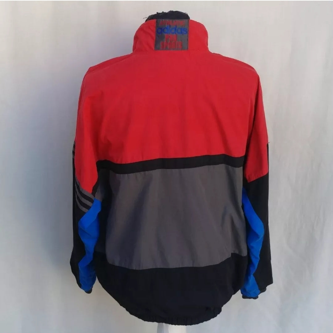 Vintage 90s Adidas Spell Out Track Top Jacket Mens L