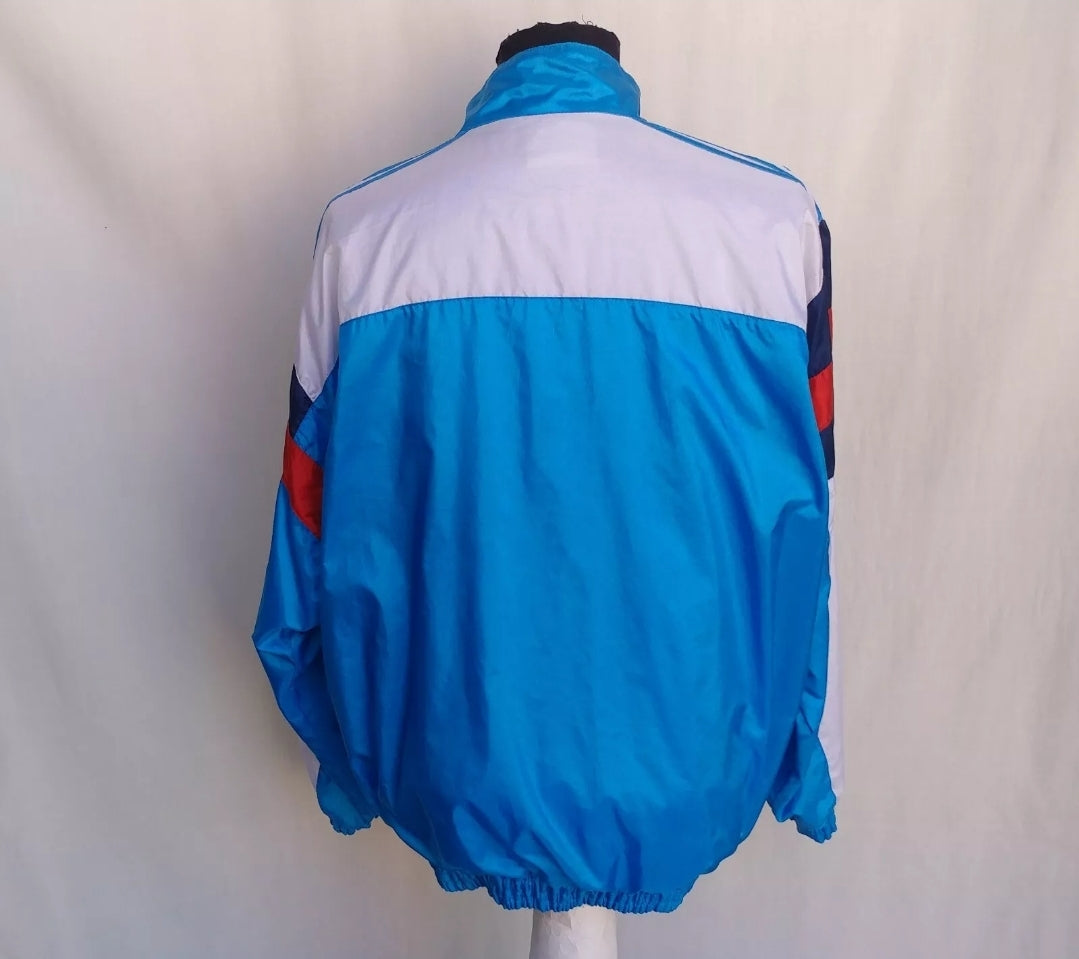 Vintage 90s Adidas Nylon Track Top Jacket Mens M