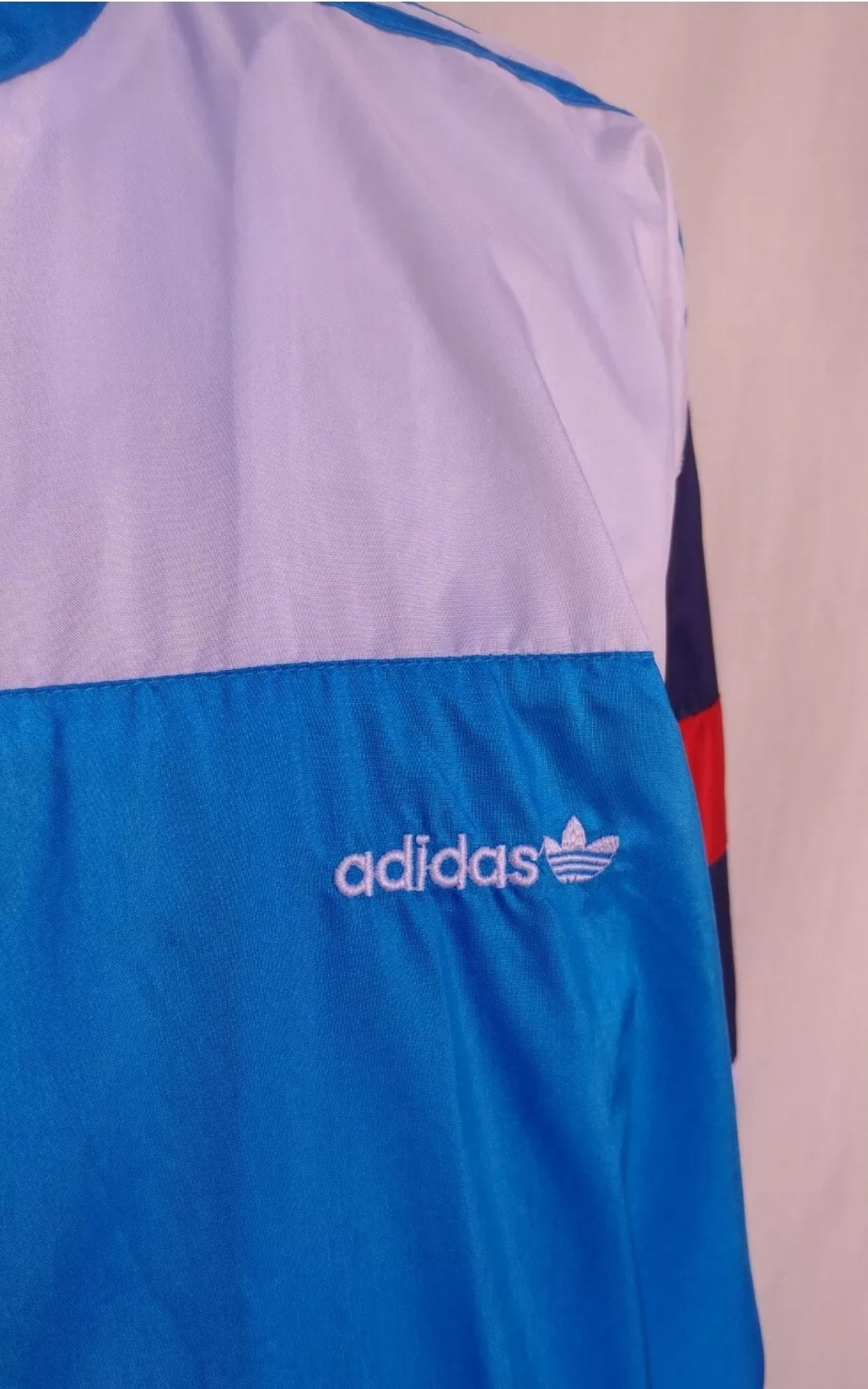 Vintage 90s Adidas Nylon Track Top Jacket Mens M