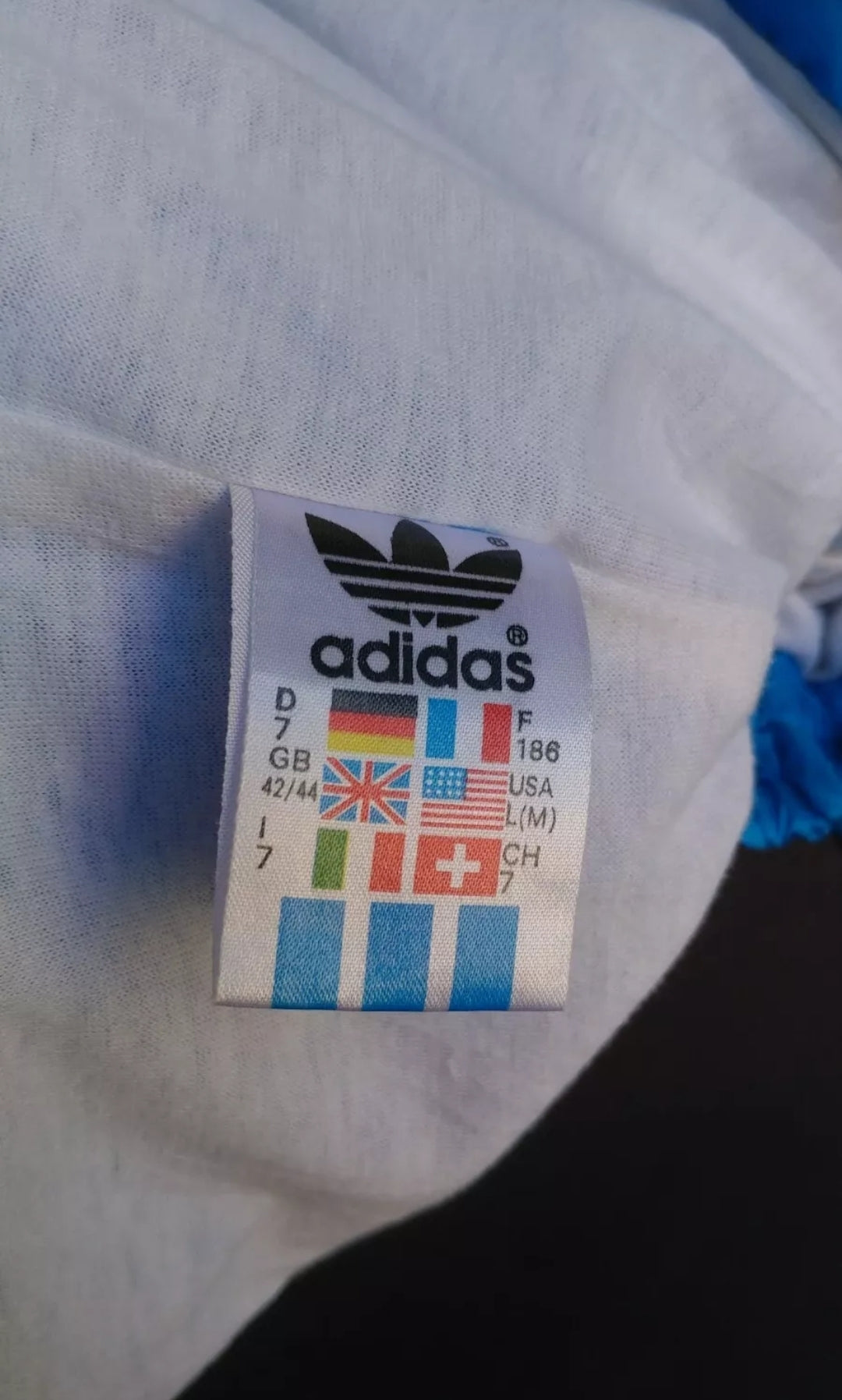 Vintage 90s Adidas Nylon Track Top Jacket Mens M