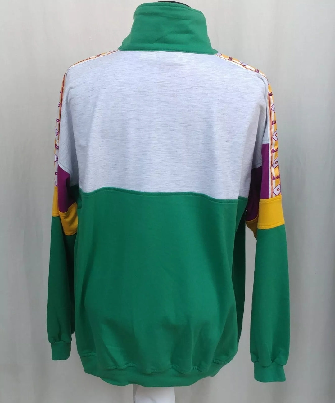 Vintage 90s Lotto Team Sweatshirt Zip Mens XL