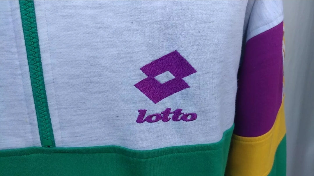 Vintage 90s Lotto Team Sweatshirt Zip Mens XL
