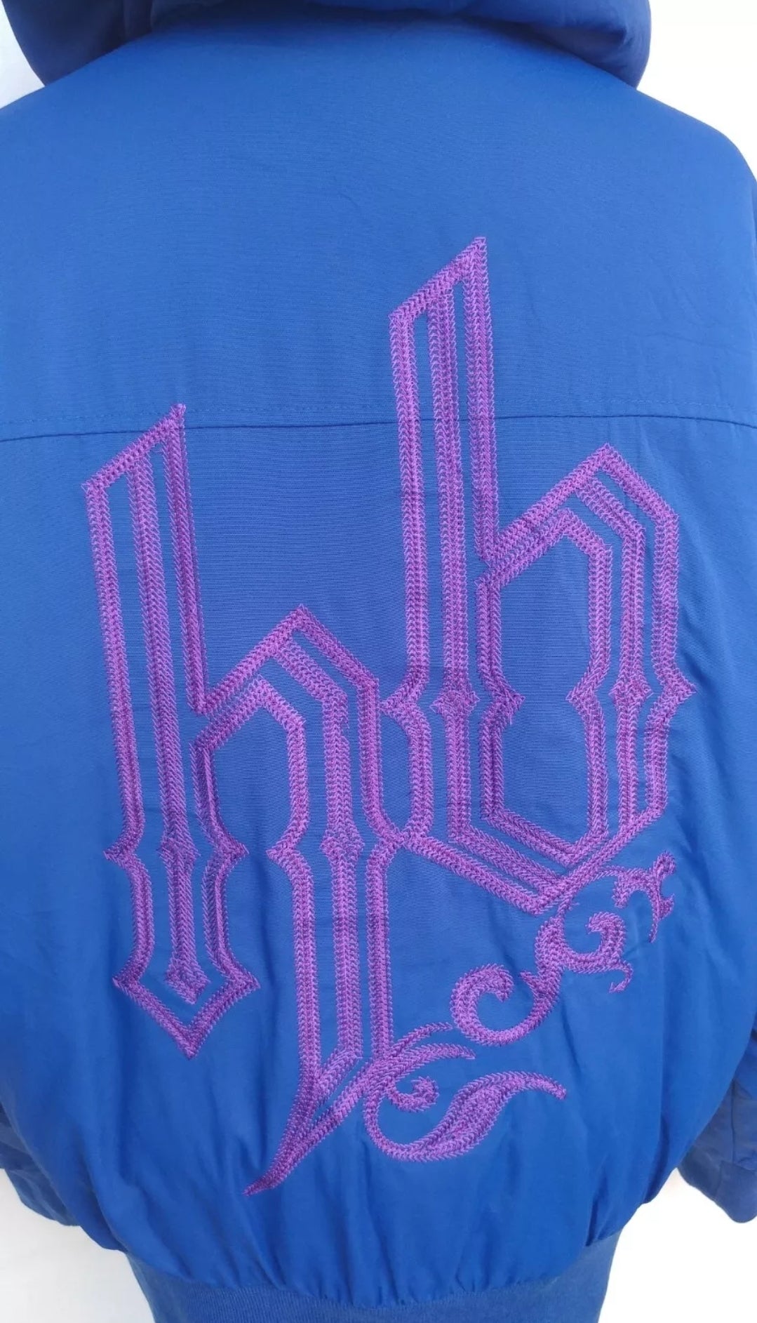 Hoodboyz Big Logo Hooded Bomber Jacket Mens XL