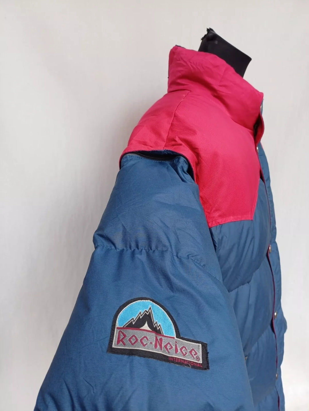 Vintage Roc Neige Removable Sleeve Down Puffer Jacket Mens XL