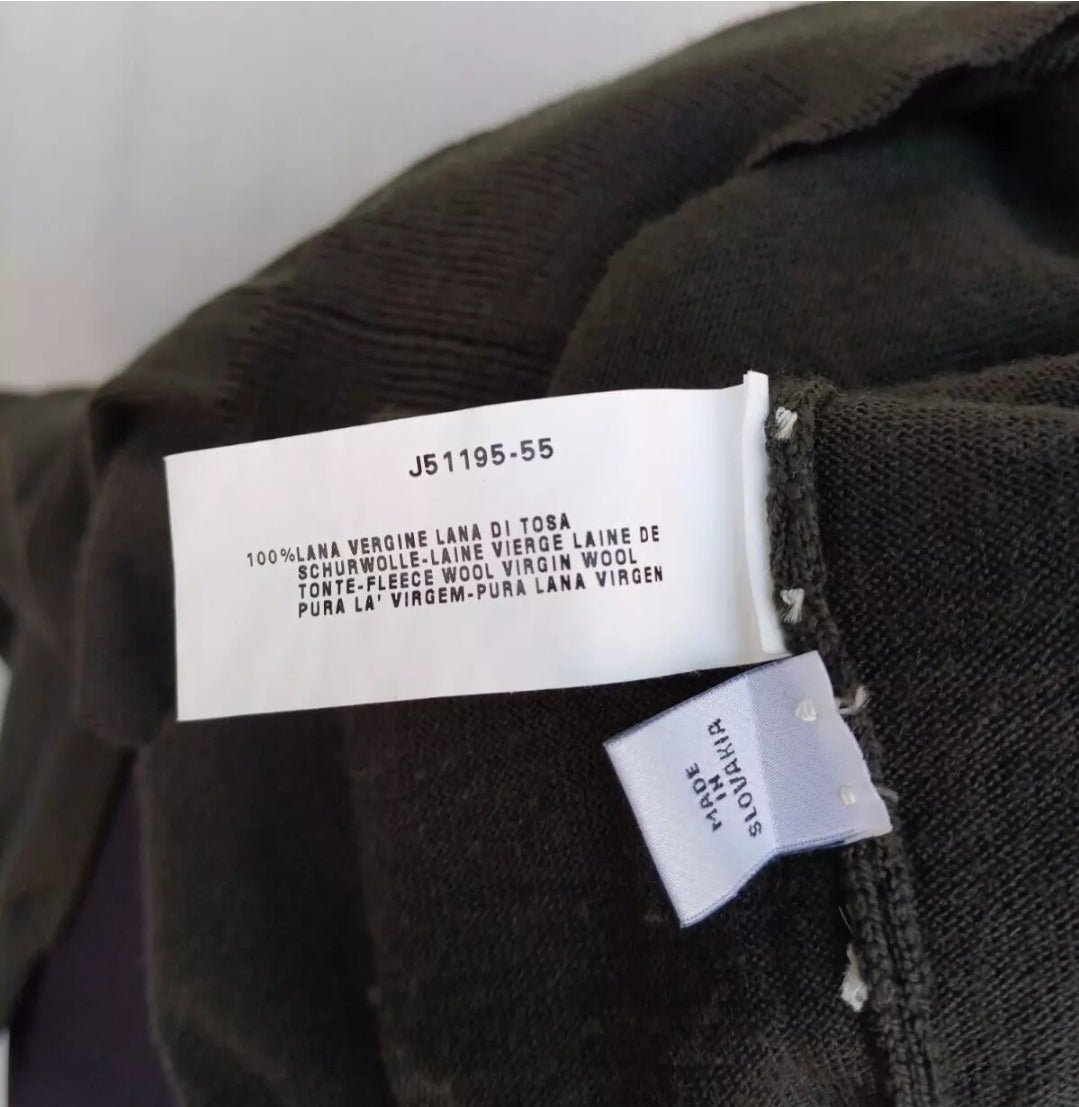 Armani Collezioni Virgin Wool Pullover Sweater Size 52