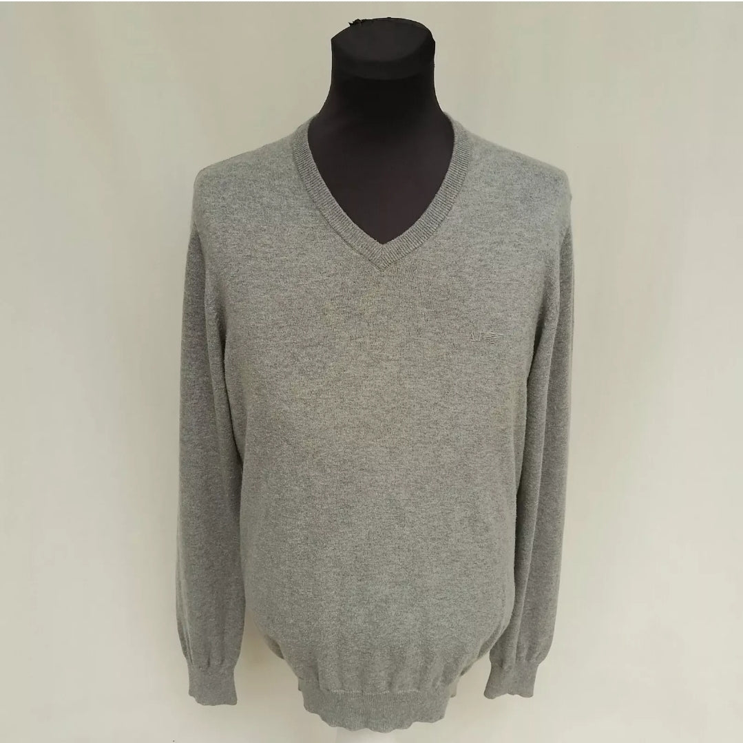 Armani Jeans Slim Fit Cotton/Wool Pullover Sweater Mens XL
