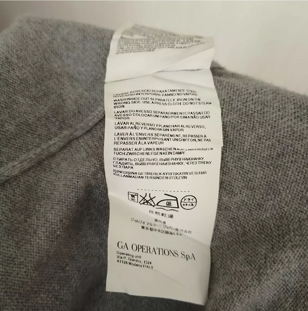 Armani Jeans Slim Fit Cotton/Wool Pullover Sweater Mens XL
