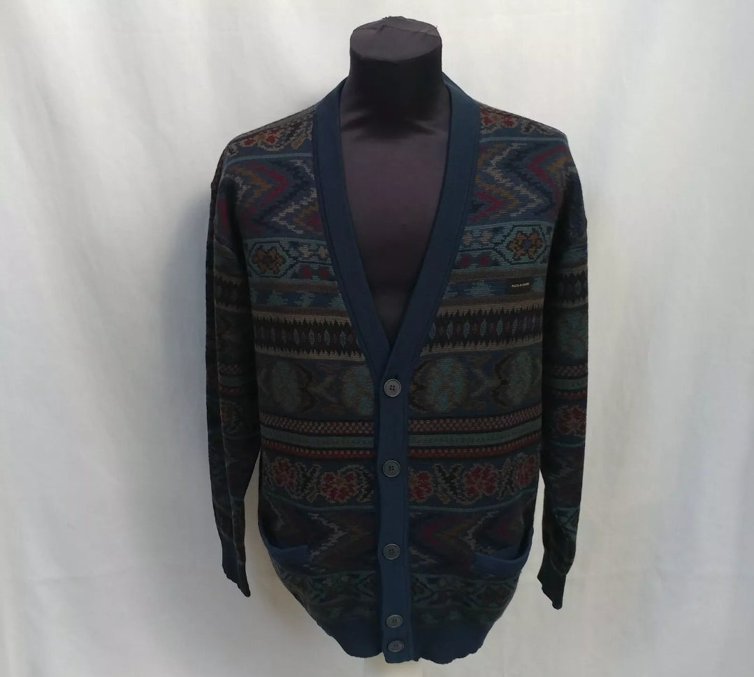 Paul & Shark Yachting Pure wool Button Cardigan Sweater Mens M