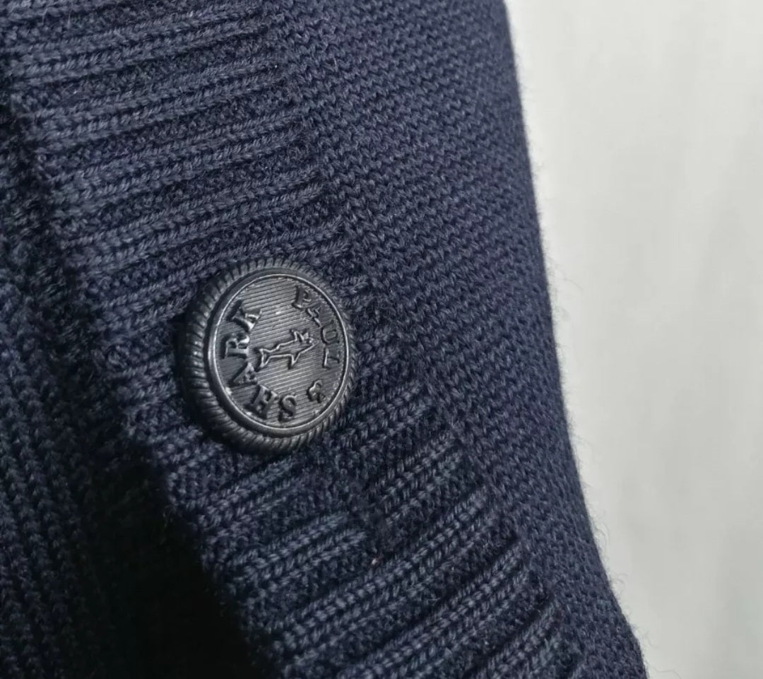 Paul & Shark Yachting Bretagne Pure wool Button Cardigan Sweater Mens L