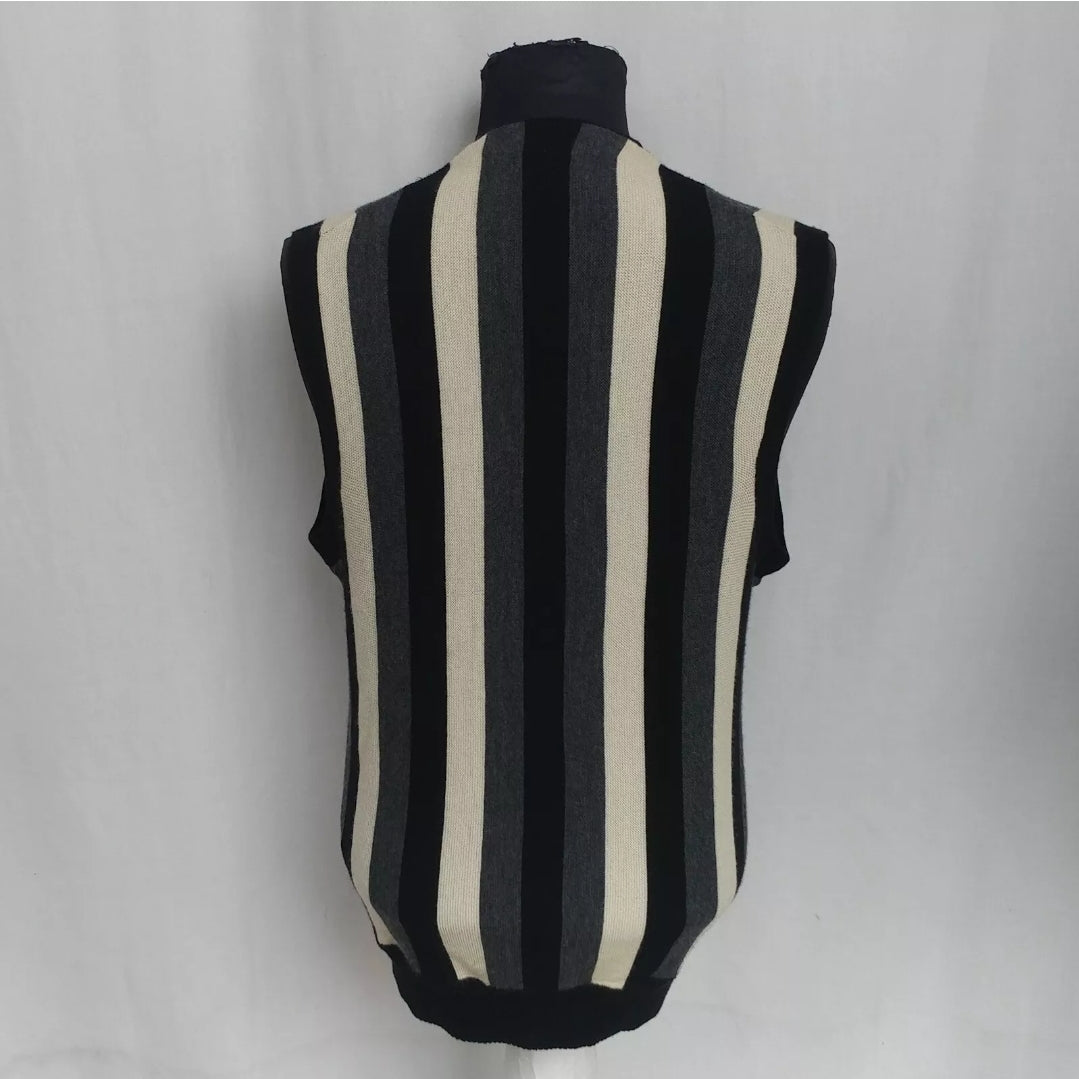 J.Lindeberg 21st Century Merino Wool Sleeveless Button Sweater Vest Mens L