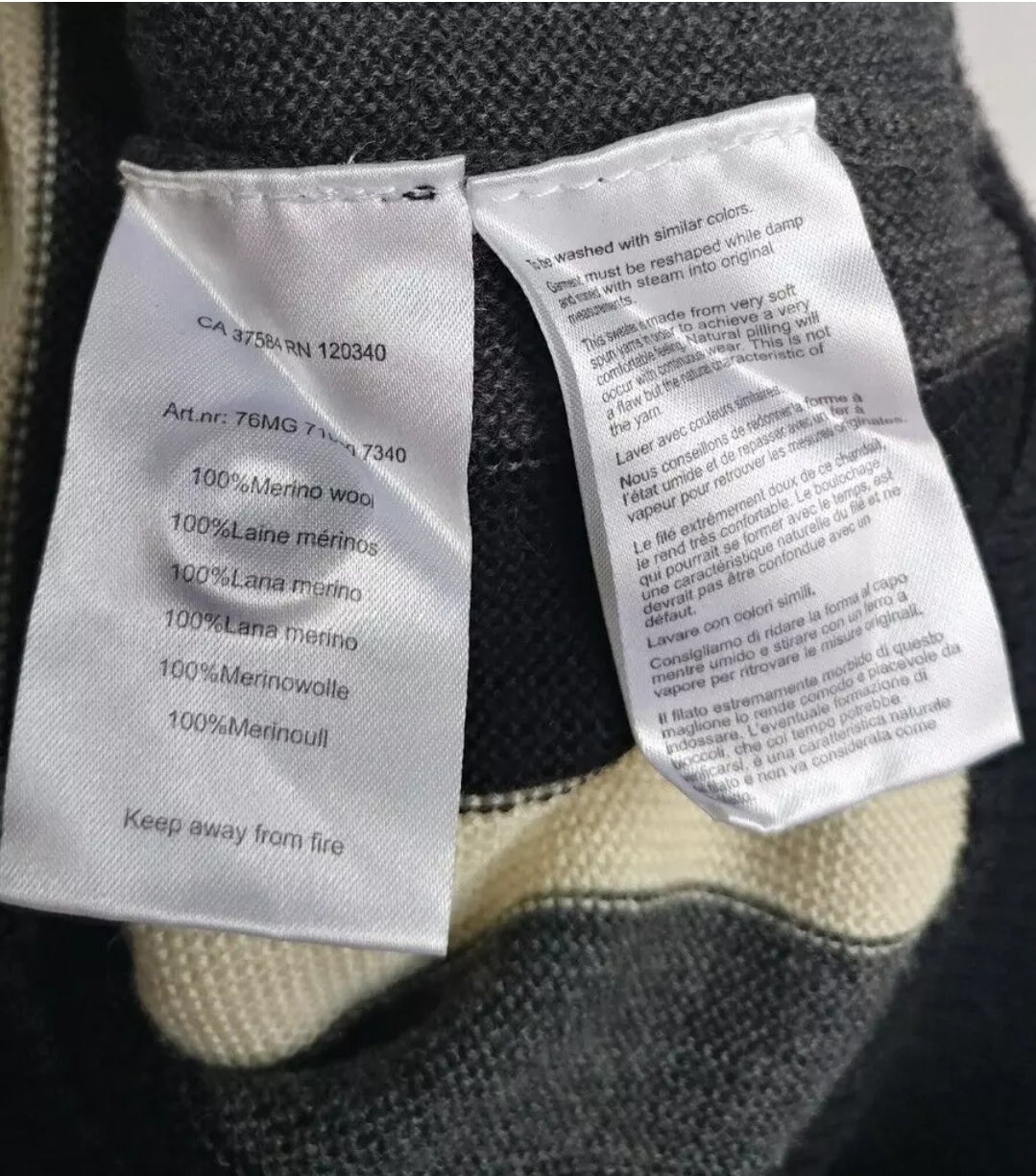 J.Lindeberg 21st Century Merino Wool Sleeveless Button Sweater Vest Mens L