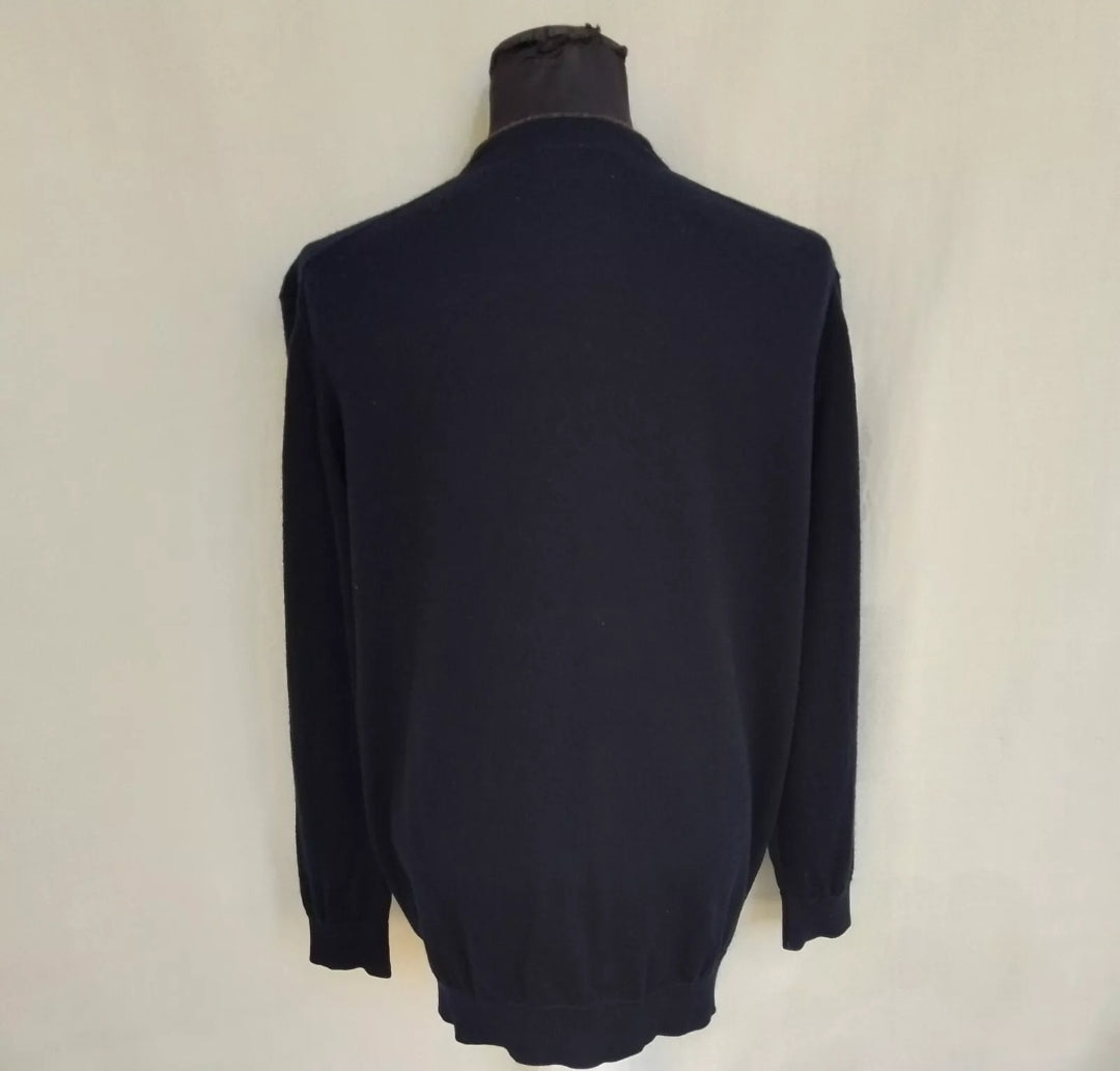 Lacoste Pure Wool Button Cardigan Sweater 6/Mens XL