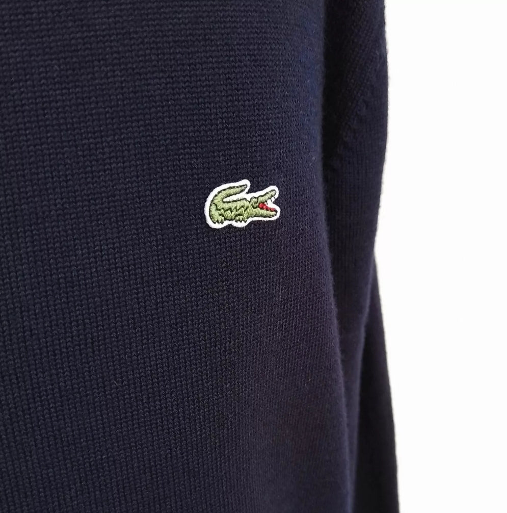 Lacoste Pure Wool Button Cardigan Sweater 6/Mens XL
