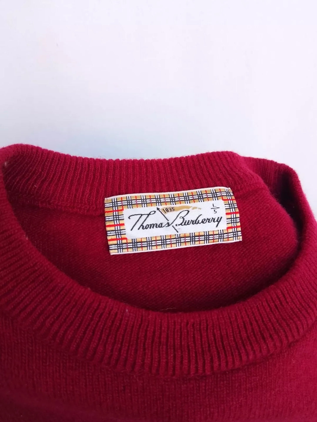 Thomas Burberry Lambswool/Polyamide Sweater 5/Mens L