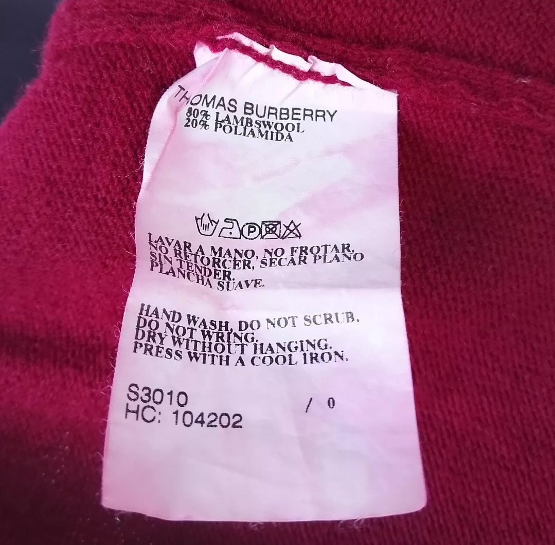 Thomas Burberry Lambswool/Polyamide Sweater 5/Mens L