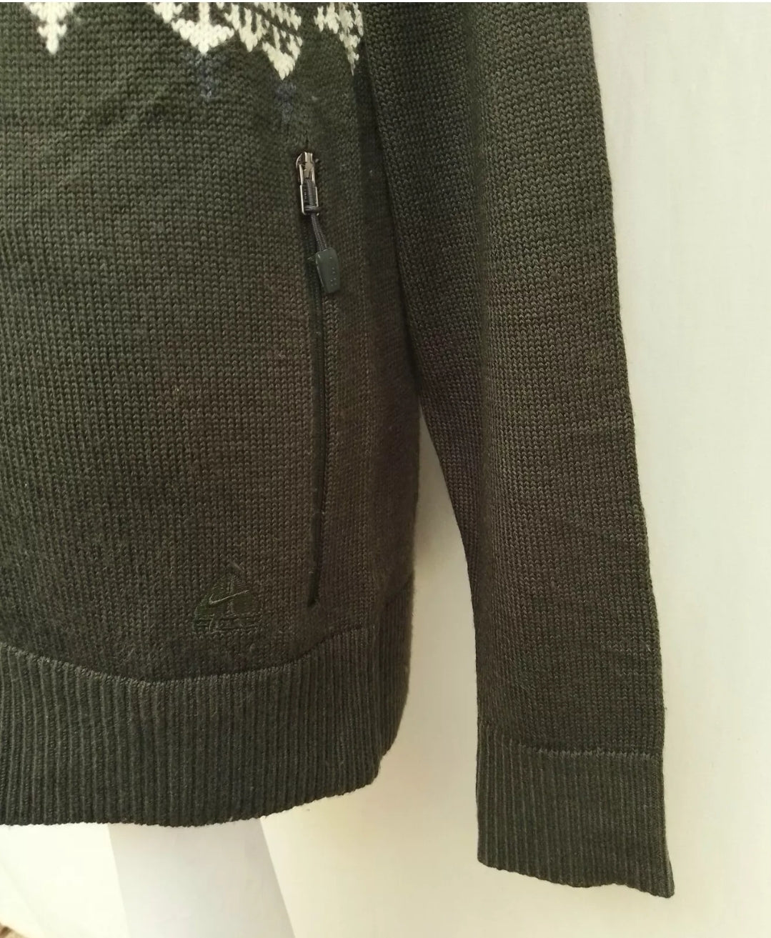 Nike ACG Full Zip Wool/Acrylic Sweater Jacket Mens M