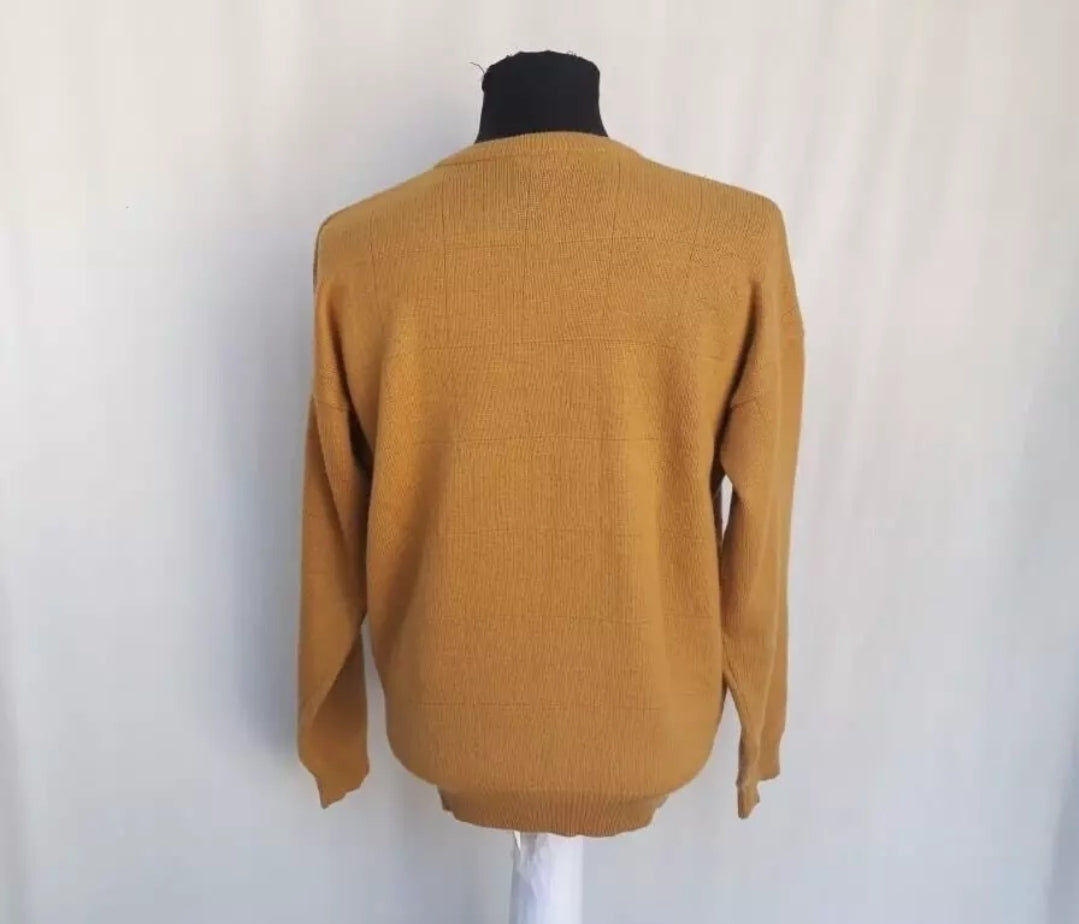 Vintage Adidas Wool/Acryl V-Neck Pullover Sweater Mens M