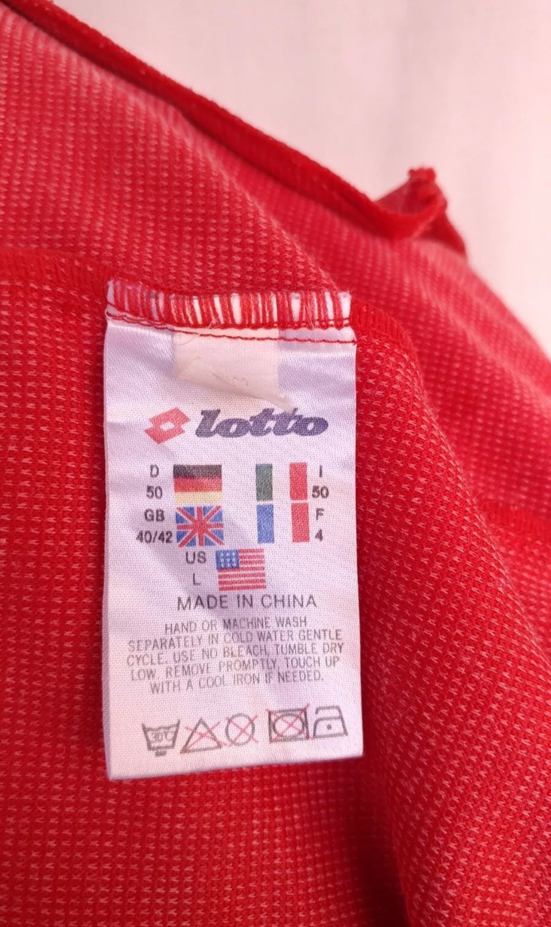Vintage Lotto Taped Track Top Jacket Mens L