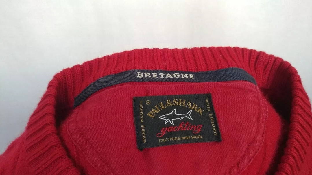 Paul & Shark Yachting Bretagne Wool Knit Sweater Mens 3XL