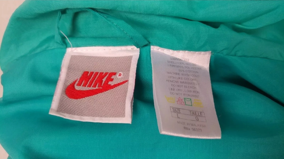 Vintage Nike Big Logo Windbreaker Track Top Jacket Mens L