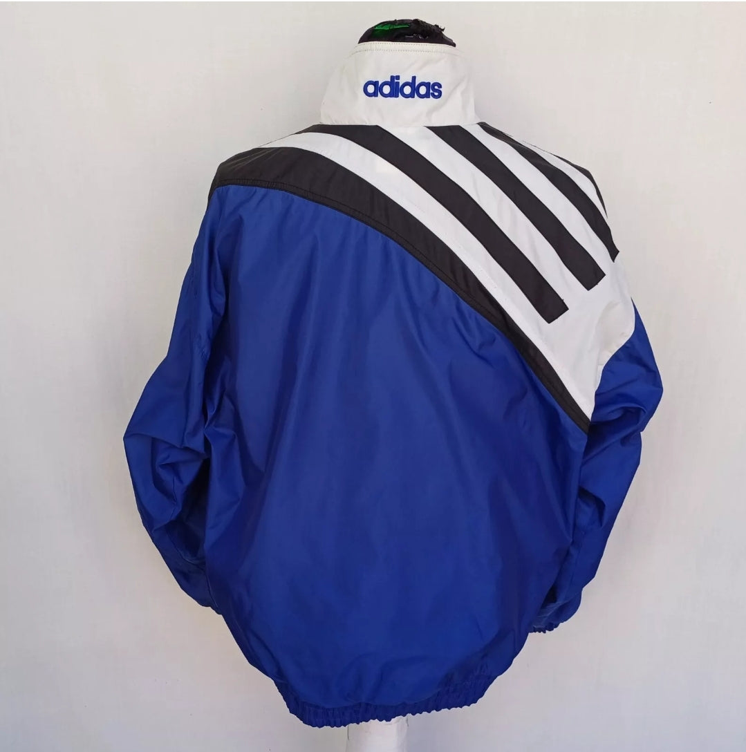 Vintage 90s Adidas Nylon Track Top Jacket Mens M