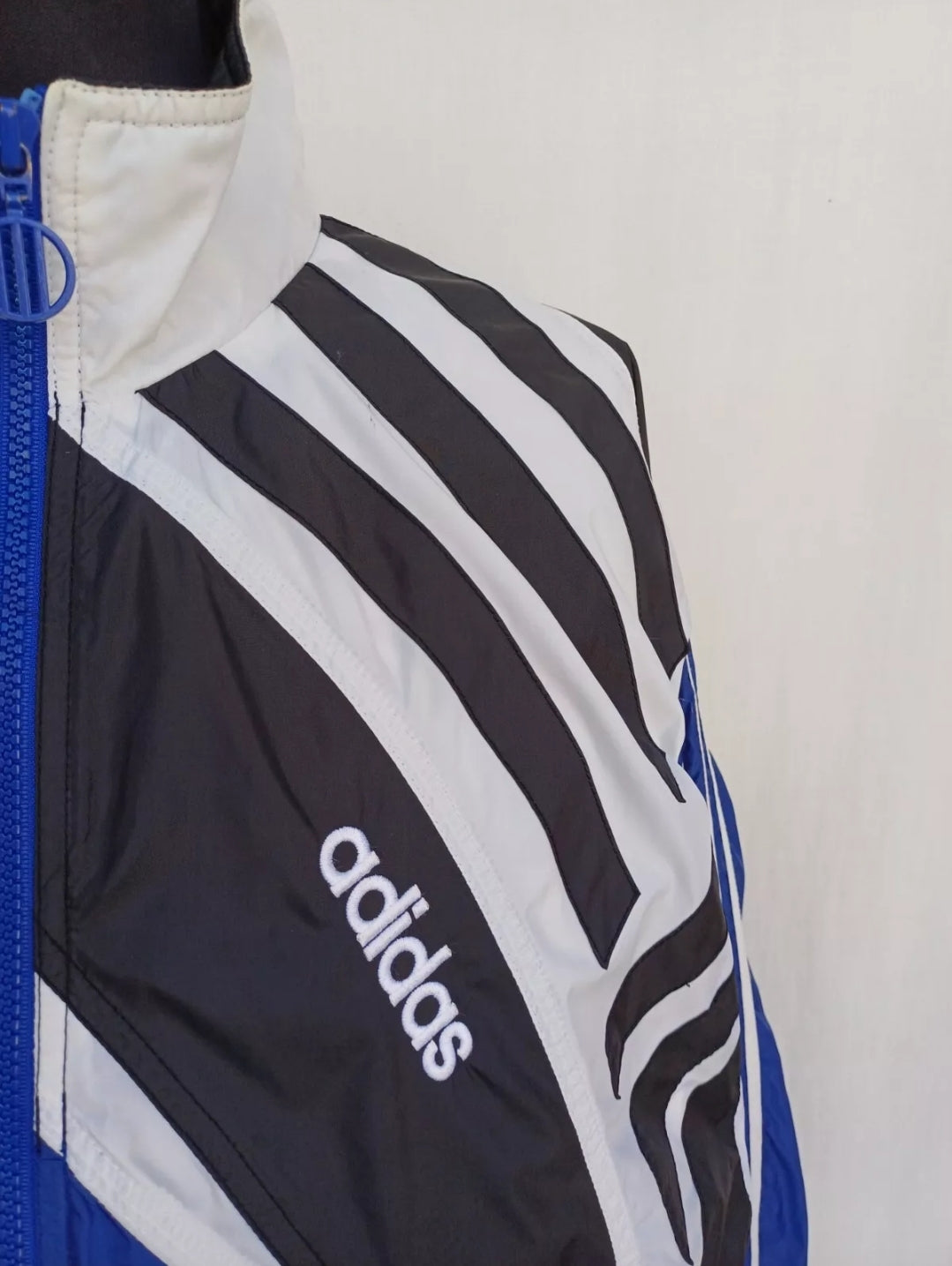 Vintage 90s Adidas Nylon Track Top Jacket Mens M