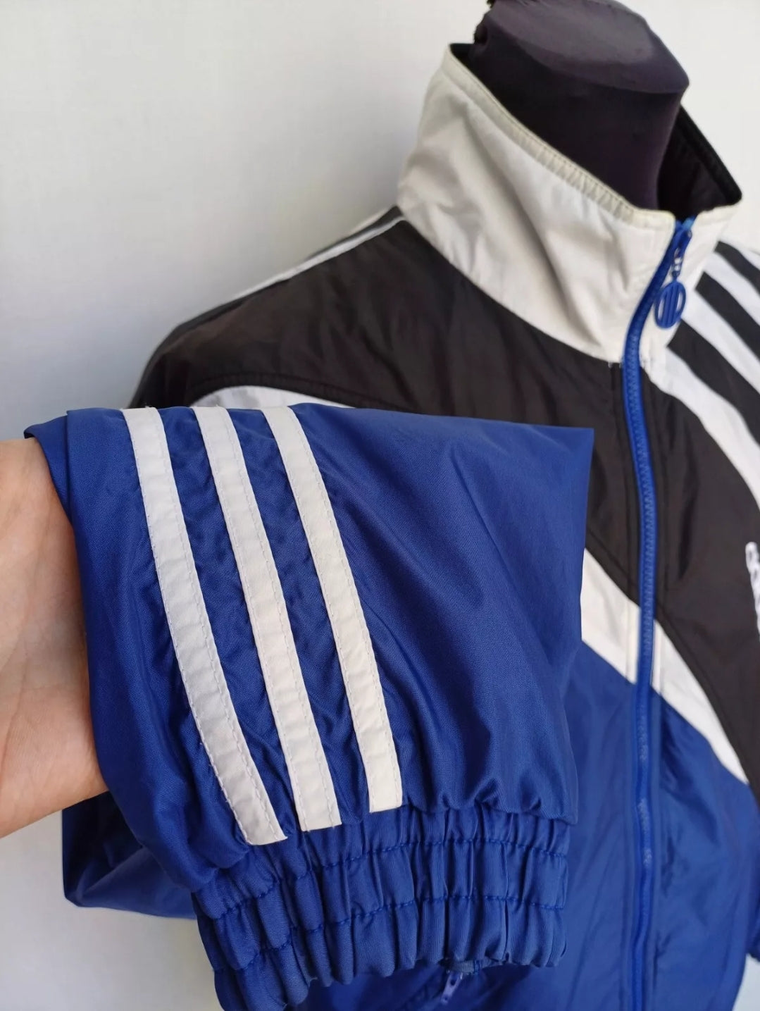 Vintage 90s Adidas Nylon Track Top Jacket Mens M