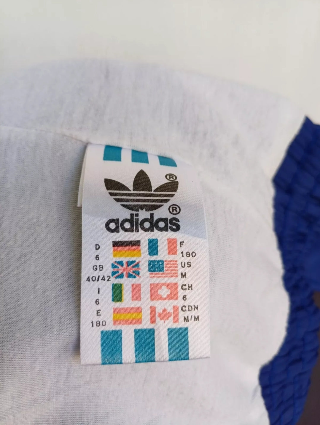 Vintage 90s Adidas Nylon Track Top Jacket Mens M