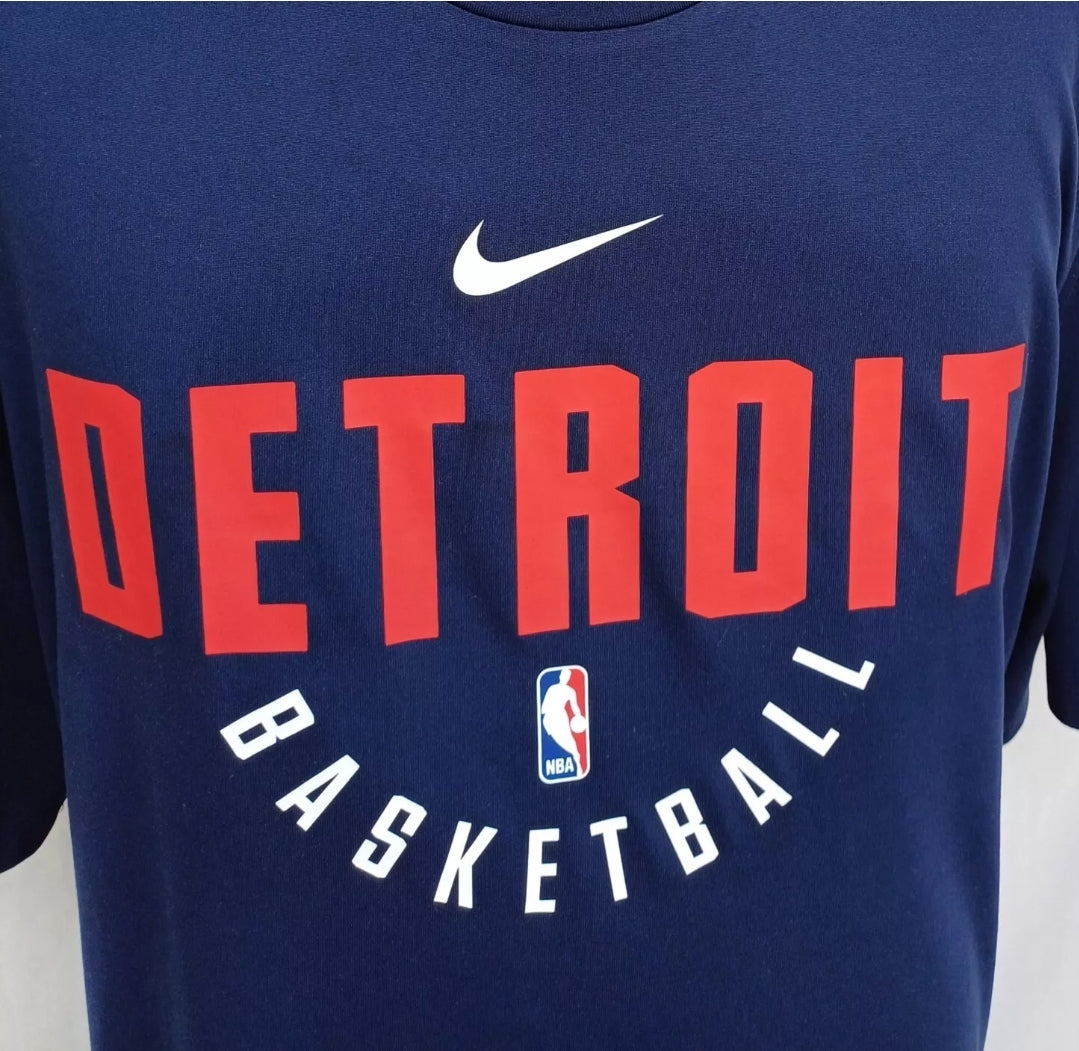 Detroit Pistons 2017/18 Team Issued Nike Training Shirt NBA Mens XL Tall