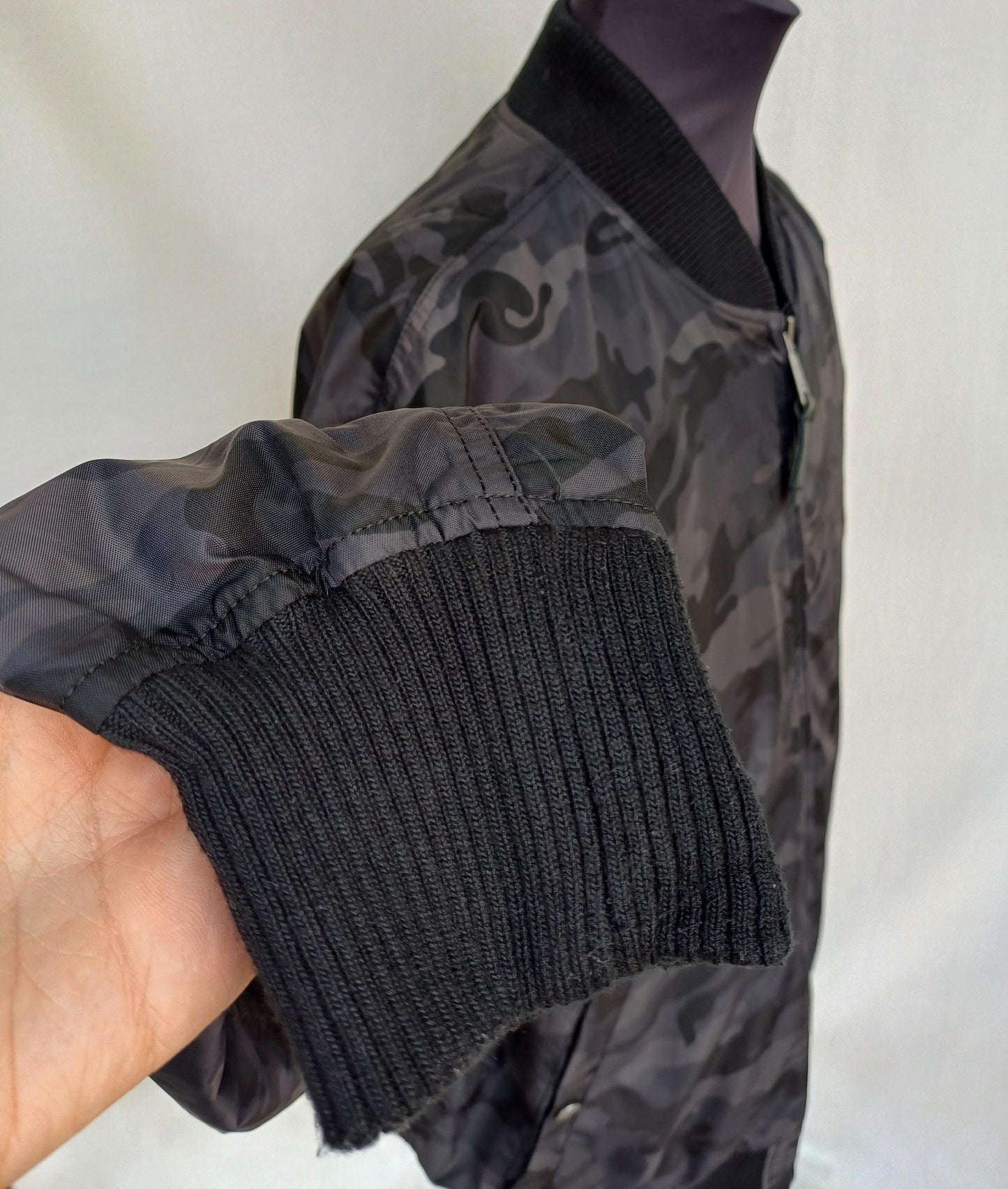 Alpha Industries Camo Full Zip Flight Bomber Jacket Size Mens 3XL