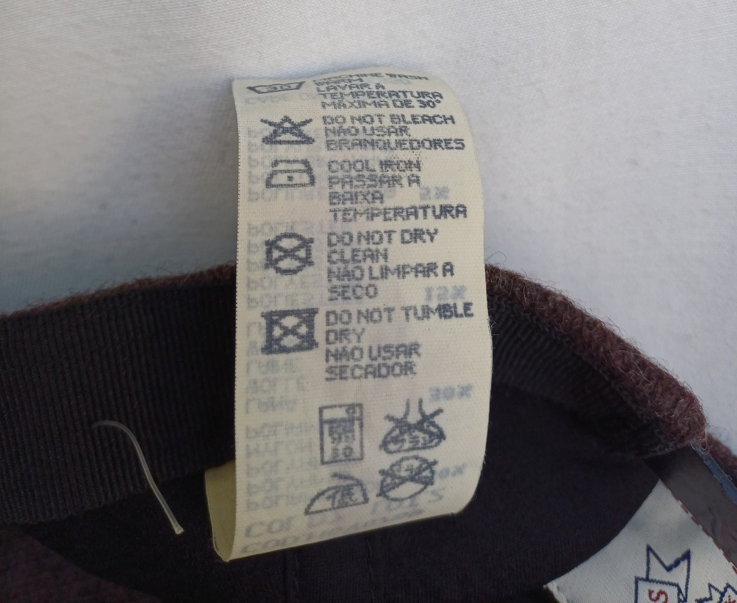 Vintage Armani Jeans 7 Panel Wool Cap/Hat Mens Medium/56 cm