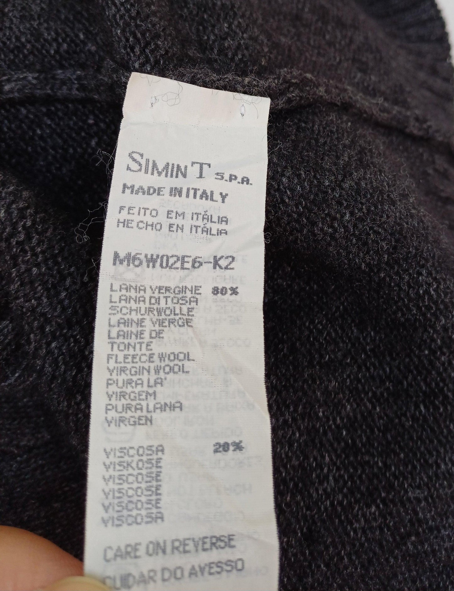 Armani Jeans Wool V-Neck Pullover Sweater Mens XL