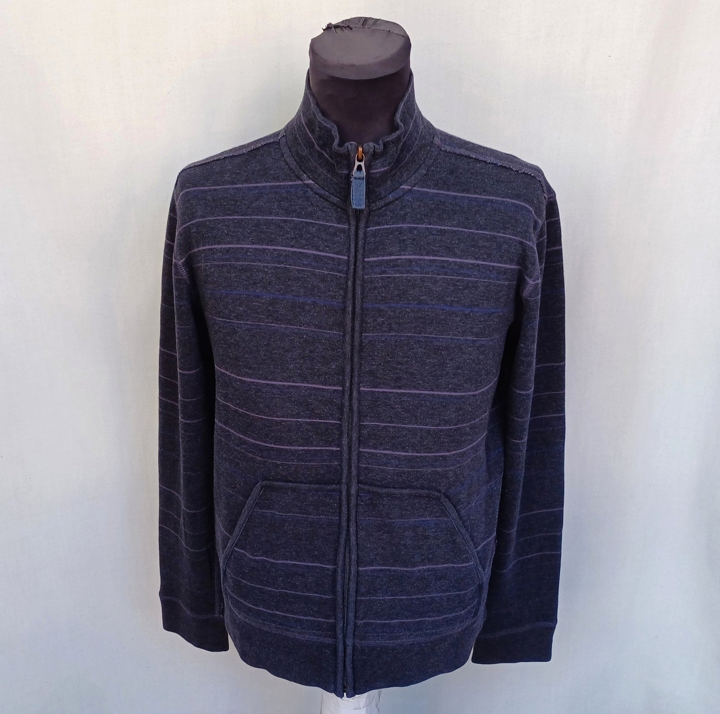 Hugo Boss Orange Cotton Zip Sweater Mens S