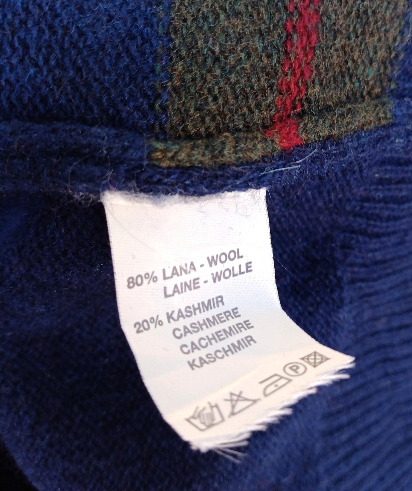 Paolo Ottaviani Wool/Cashmere Zip Pullover Sweater Mens 2XL