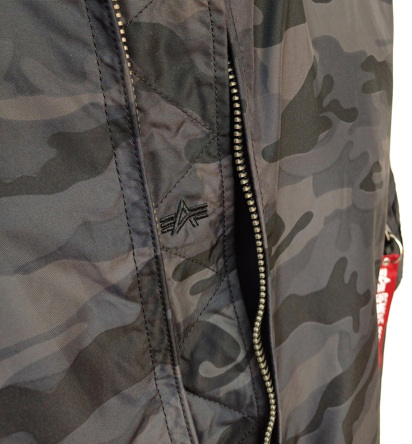 Alpha Industries Camo Full Zip Flight Bomber Jacket Size Mens 3XL